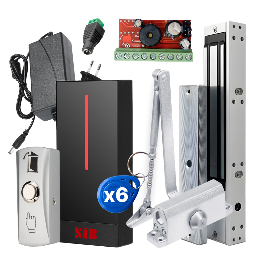 Скуд комплект "Комфорт" с доводчиком на 60 кг и электромагнитным замком на 280 кг