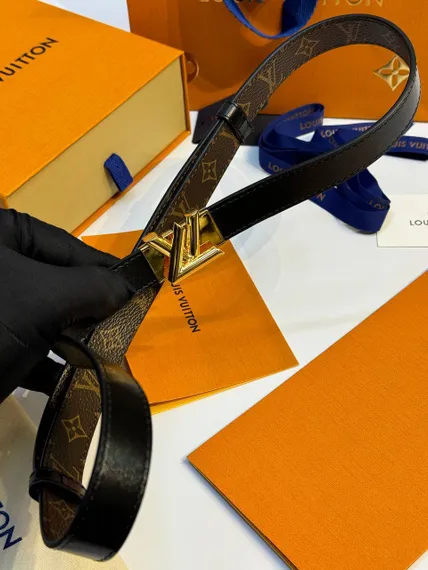 Ремень Louis Vuitton GO-14 чёрный