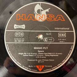 Винтажная виниловая пластинка LP Space Magic Fly (Germany 1977) Fasten Seat Belt