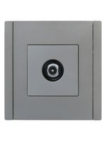 FORTE&PIANO Розетка TV проходная FP529 сталь IEK