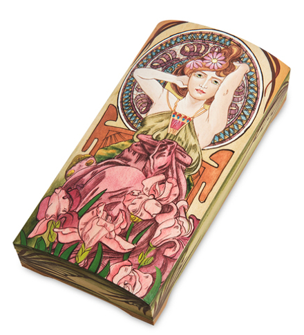 Народные промыслы МР-16/33-C Шкатулка «Альфонс Муха - Драгоценные камни. Аметист»