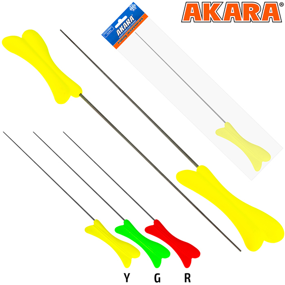 Удочка зимняя Akara Akara RKW1 желтая (хлыст Hi Carbon 1 составной) 38 см