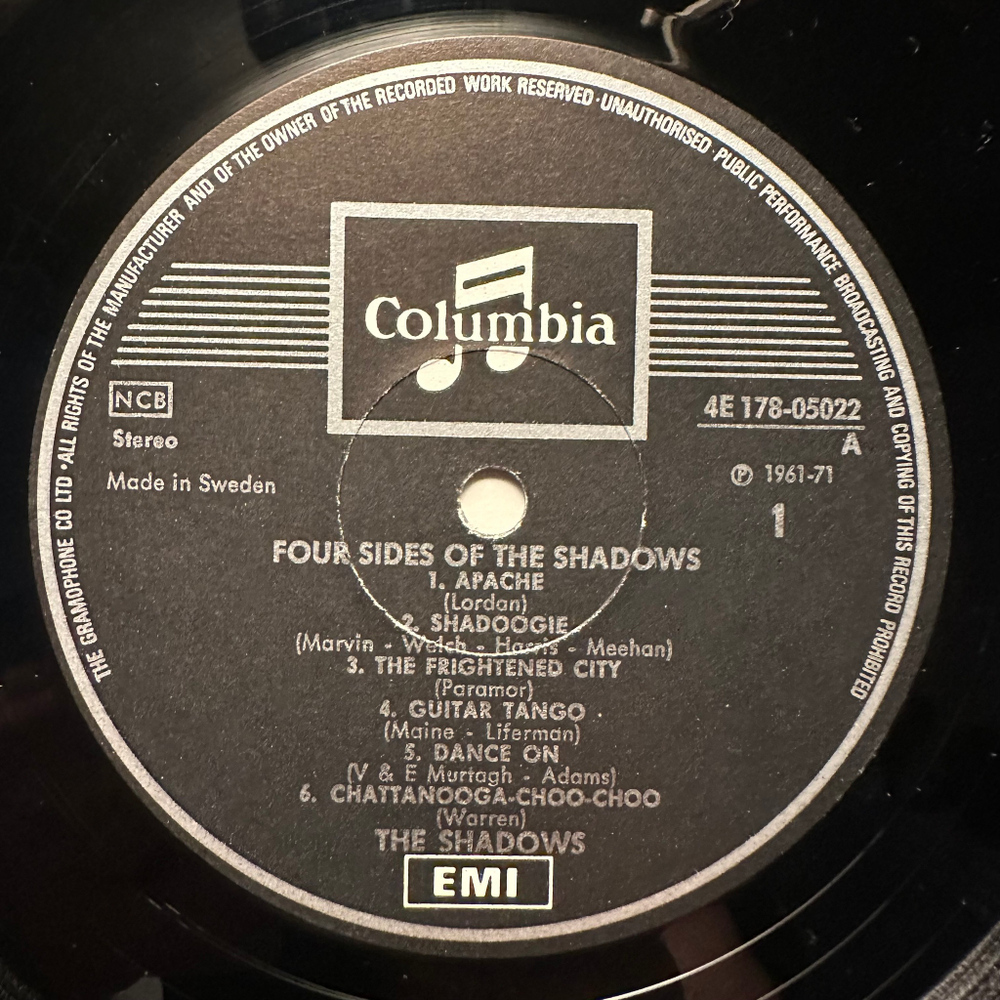 The Shadows - Four Sides Of The Shadows 2LP (Швеция 1972г.)