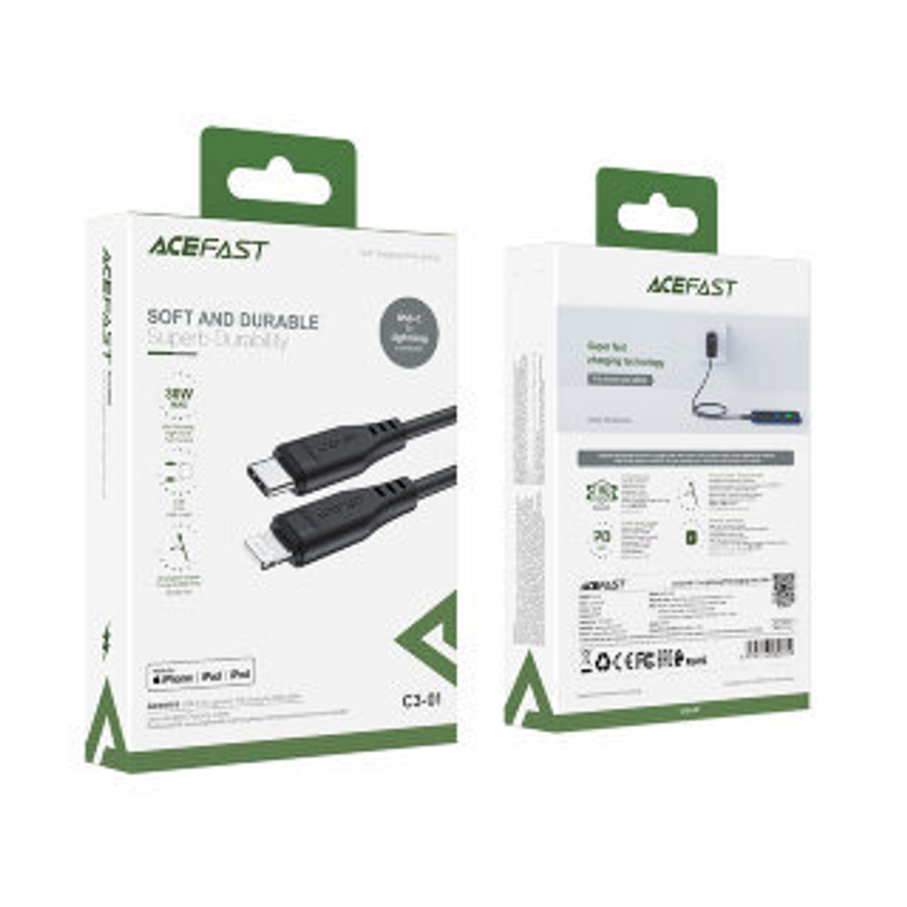 C3-01 USB-C to Lightning TPE charging data cable