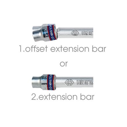 Цена на KING TONY (2293-06) Удлинитель 1/4", 150 мм, 15 градусов, с шаровым окончанием, двухпозиционный