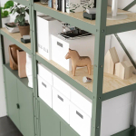 Стеллаж - IKEA BROR, 170х40х190 см, серо-зеленый, БРУР ИКЕА