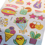 Наклейки с голографическим эффектом "Snack" 30*15см.