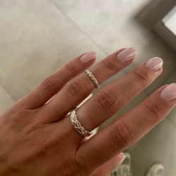 пара колец лавровые веточки прямые