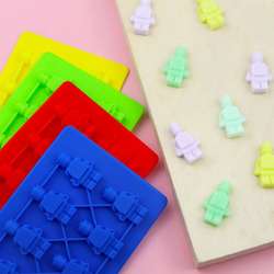 Форма силиконовая для шоколада «Конструктор человечки», 8 ячеек