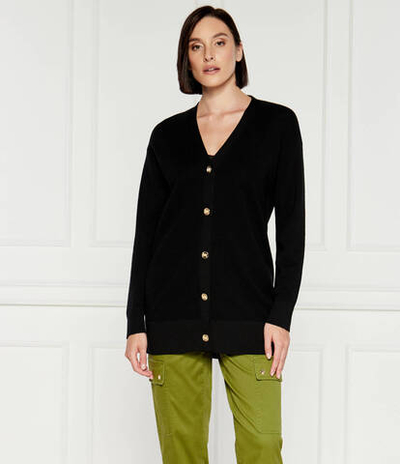 Хлопковый кардиган Michael Kors - черный(MF360O24VR)