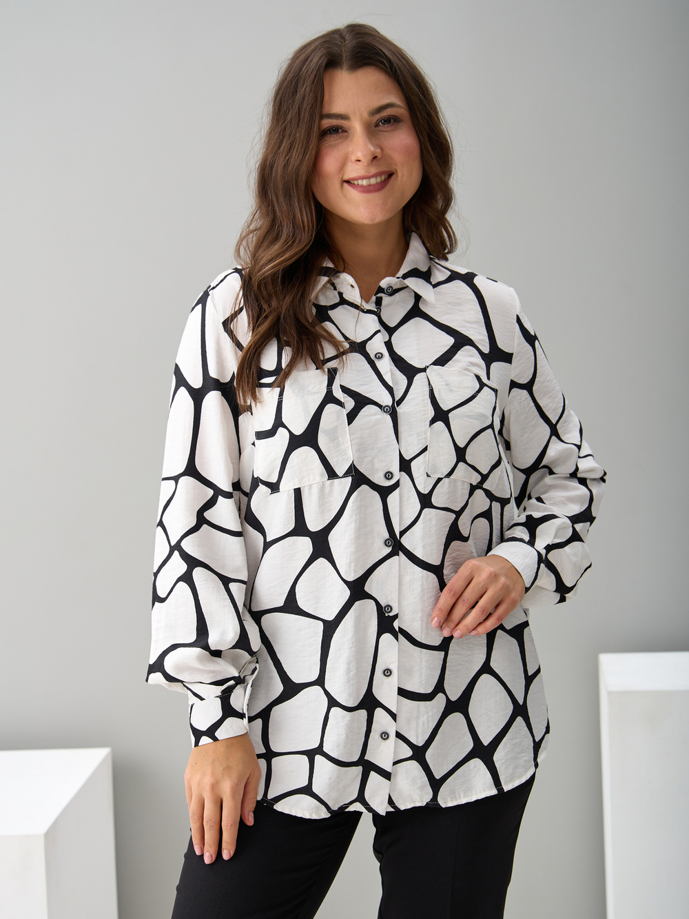 Рубашка Ртс-058/белыекамешки