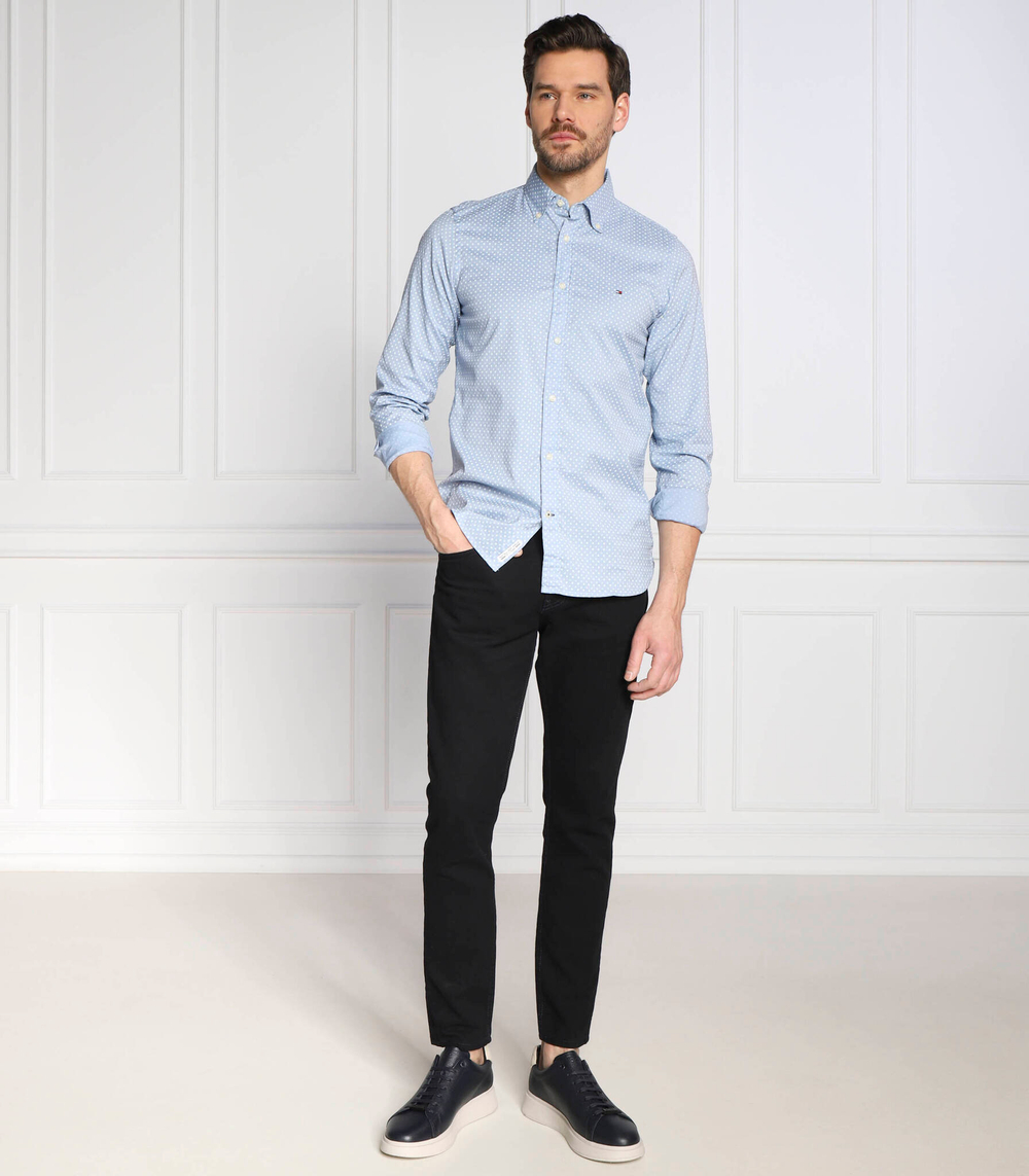 рубашка natural soft foulard Tommy Hilfiger - голубой(MW0MW29154)