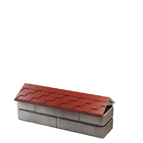 Парапет полимеркомпозитный Everest 130*510 (0,5 кирпич) красный