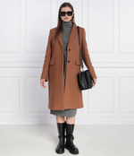 Хлопковое пальто Tommy Hilfiger - коричневый(WW0WW39753)