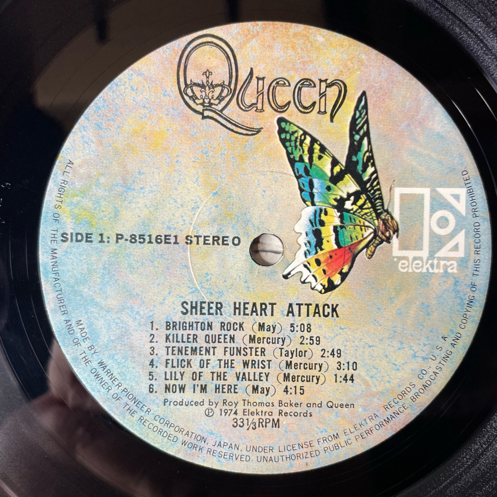 Винтажная виниловая пластинка LP Queen Sheer Heart Attack (Япония 1974) (Оби)