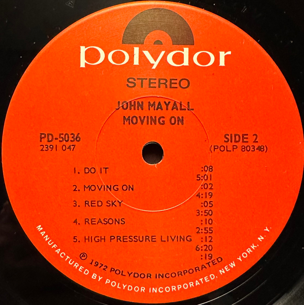 John Mayall - Moving On (США 1972г.)