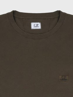 Футболка C.P. Company Logo Patch Ivy Green
