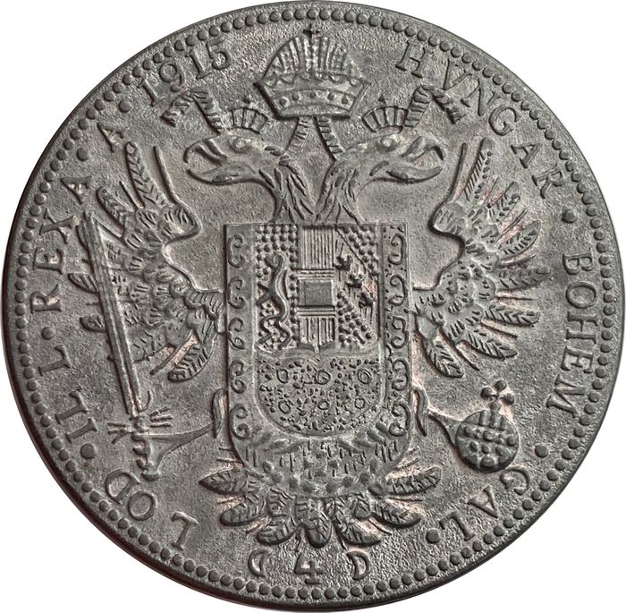 Сувенирный жетон 4 дуката 1915 Австрия
