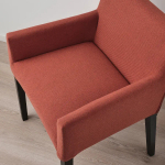 Стул с подлокотниками -  MÅRENÄS /MARENAS /IKEA/МАРЕНЭС ИКЕА, 81х59х56 см, красный/черный