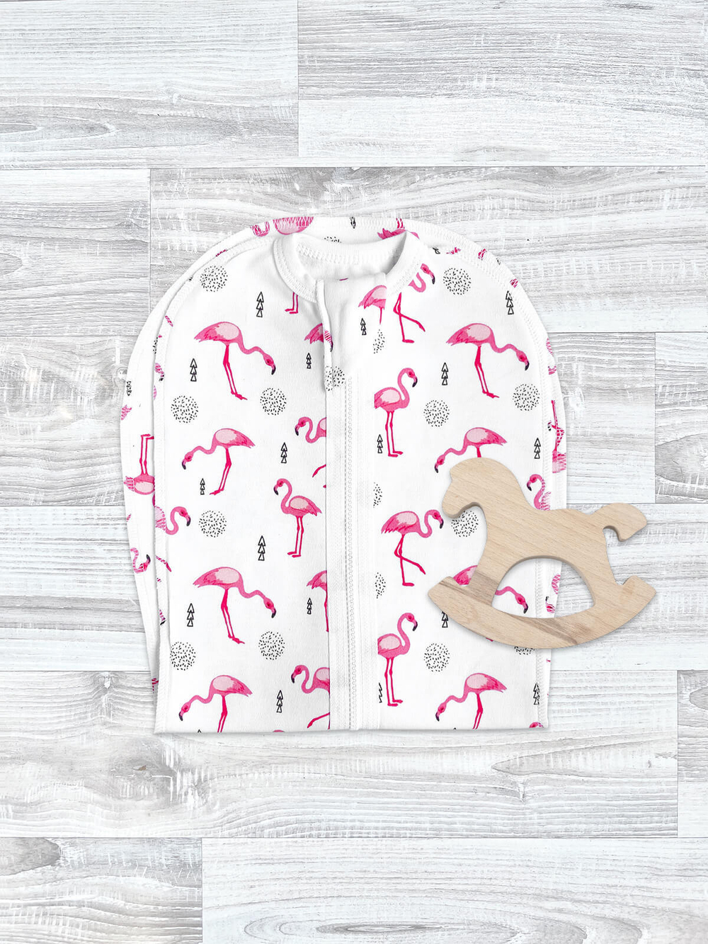 Пелёнка-кокон Mjölk Фламинго, уценка