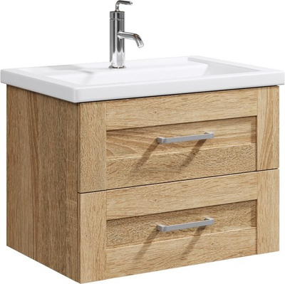 Фостер Тумба под умывальник подвесная, цвет дуб сонома