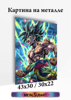 Картина на стену на металле от MetallSubArt "Драгонболл"