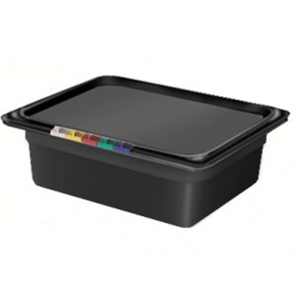 Гастроемкость 1/2 h=100 п/п черная Рс