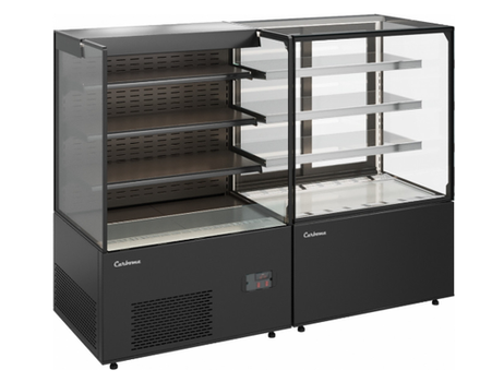Кондитерская витрина CARBOMA COSMO KC71-110 VV 1,2-2 открытая