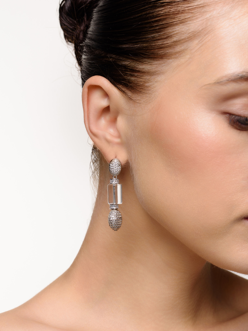 Серьги "Tube shine" Silver