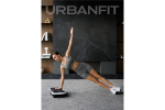 Виброплатформа Urbanfit с bluetooth, эспандерами и пультом ДУ, 180 скоростей, 5 режимов, белый