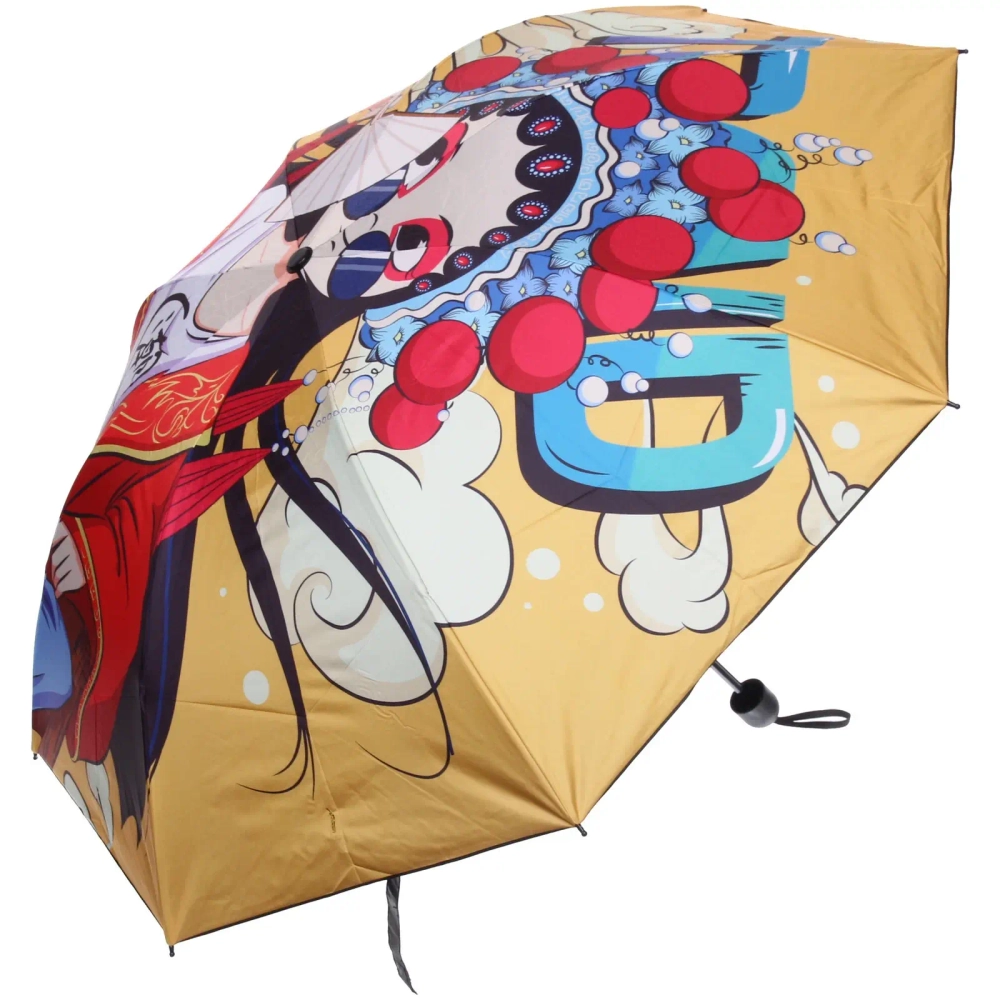 Зонт механический ветроустойчивый, матовая ручка «BESTzontik - Panda», цвет как на фото, длина 25см, d-110см