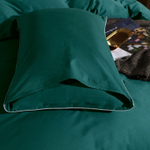 Комплект постельного белья Однотонный Сатин Элитный на резинке OCER009