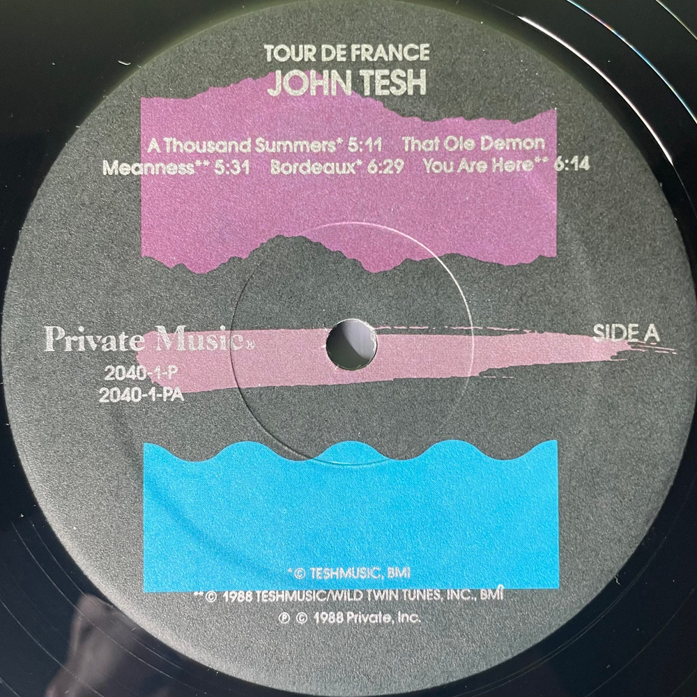 John Tesh ‎– Tour De France (США 1988г.)