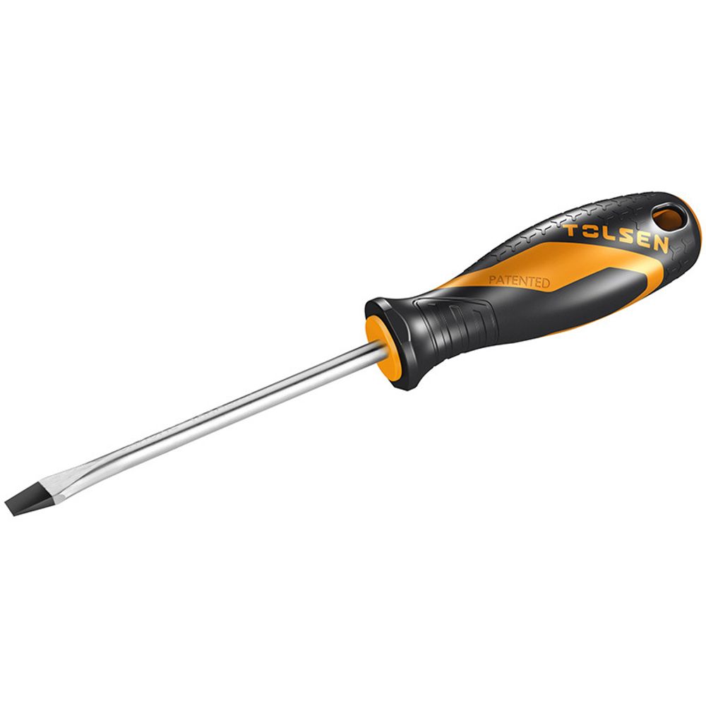 TOLSEN (TT20004) Отвертка шлицевая &quot;GRIPro&quot;, Slotted 6,5 мм, 150 мм