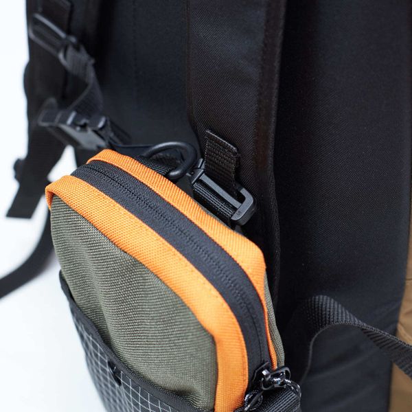 Сумка GO Minipouch темно-синяя / хаки / оранжевая - фото 8