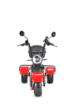 Электроскутер Citycoco White Siberia TRIKE MINI 1500W Красный