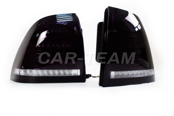 Задние светодиодные фонари в стиле Mercedes AMG на Лада Приора, тонированные (лев., правый)