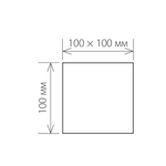 Уличный настенный светодиодный светильник Winner серый 1548 TECHNO LED