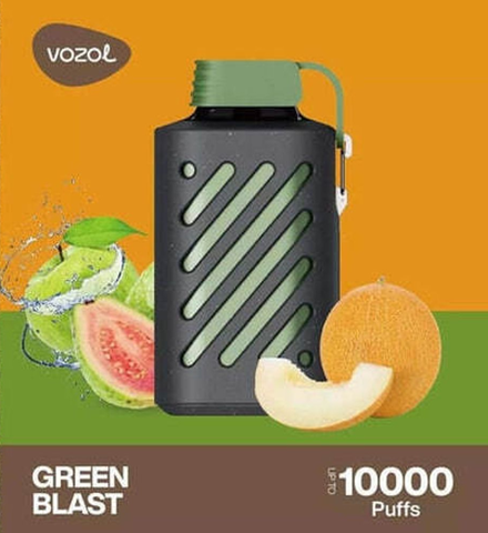 Vozol Gear Зелёный взрыв (Гуава-дыня-зелёное яблоко) 10000 затяжек 20мг Hard (2% Hard)