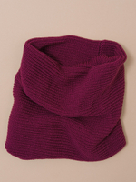 Снуд-резинка вязаный (Малина)
