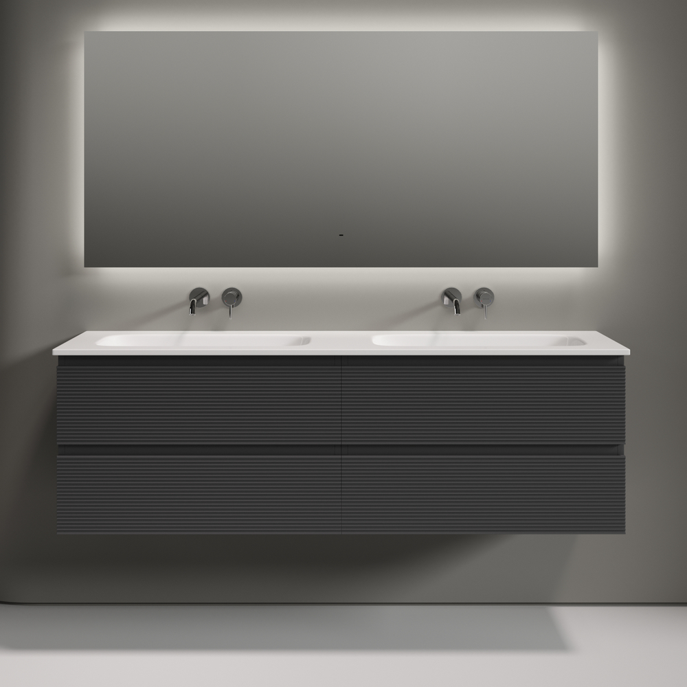 Тумба подвесная Sancos Folk c двумя ящиками 790х445х500, Grey soft, FL80GS