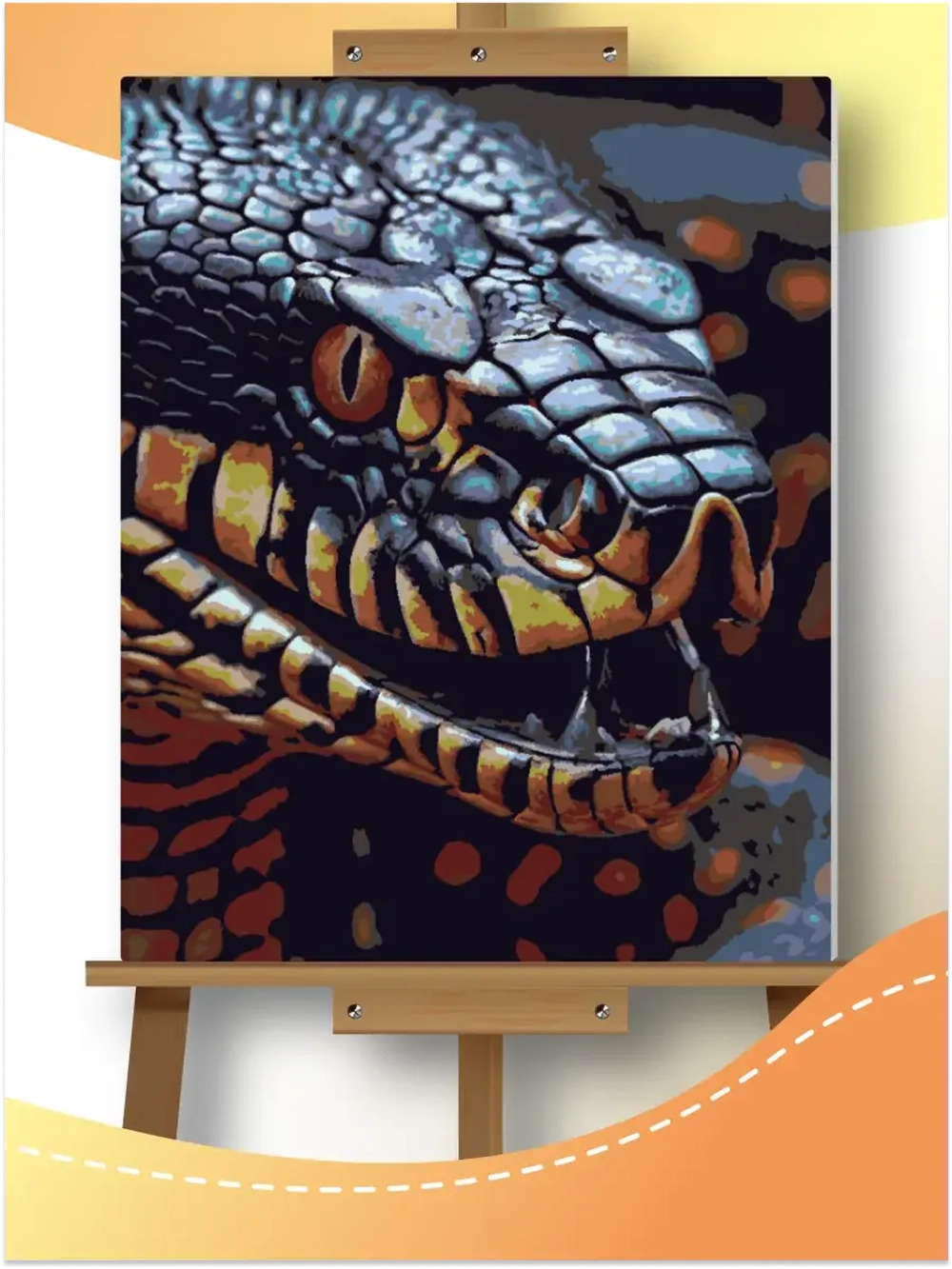 Картина по номерам Змей2025