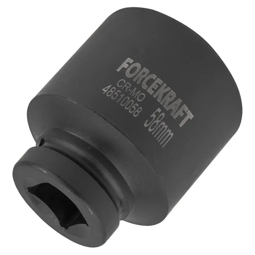Головка ударная глубокая 1'', 58мм (6гр.) FORCEKRAFT FK-48510058