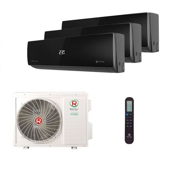 Мульти сплит система Royal Clima на 3 комнаты (25+25+25 кв.м) серия ATTICA NERO