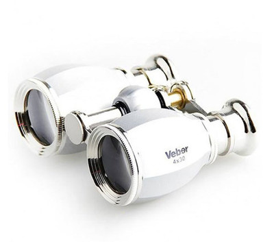 Бинокль Veber БГЦ 4x30 А02  серебро/серебро с фокусировкой