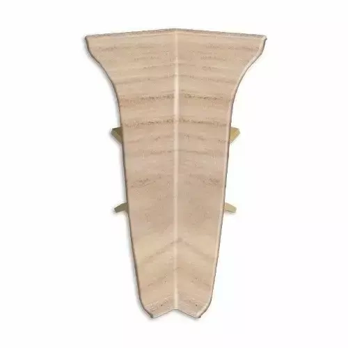 Угол внутренний для плинтуса ПВХ Aberhof 60мм, 2949 Дуб Портовый (2 шт)