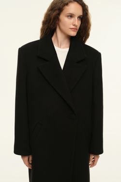 Пальто прямого кроя (((Choux Base))), черное
