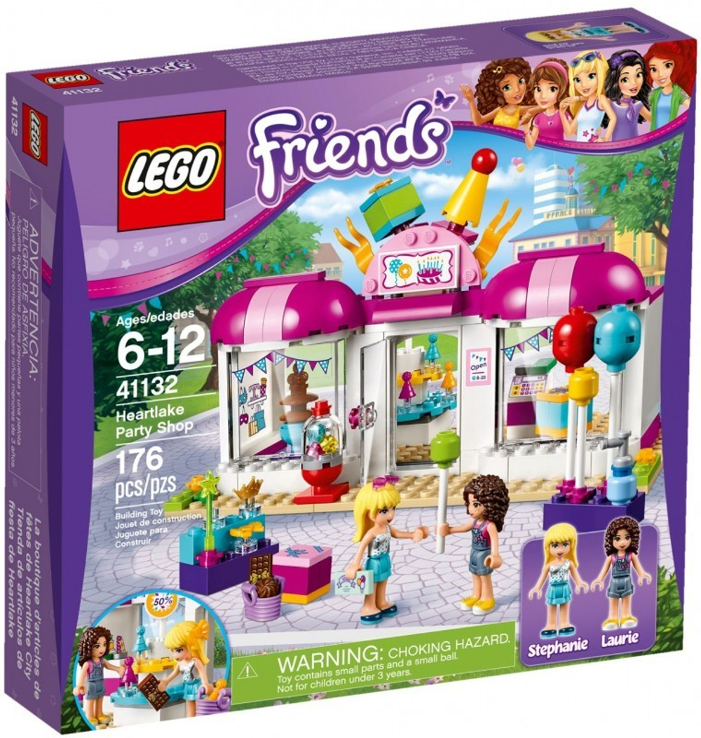 LEGO Friends: Магазин товаров для вечеринок в Хартлейке 41132 — Heartlake Party Shop — Лего Френдз Друзья Подружки