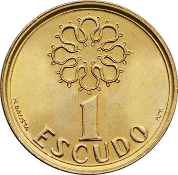 1 эскудо 1988 Португалия