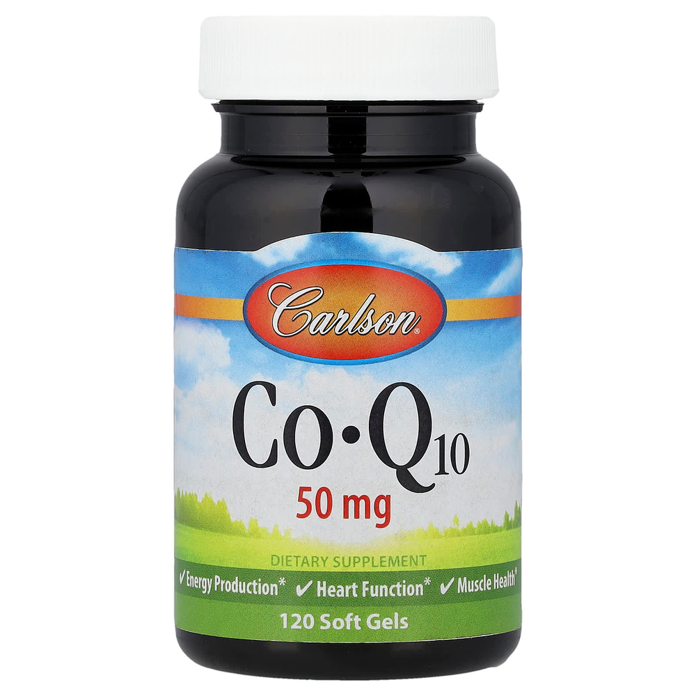 Carlson, коэнзим Q10, 50 мг, 120 капсул
